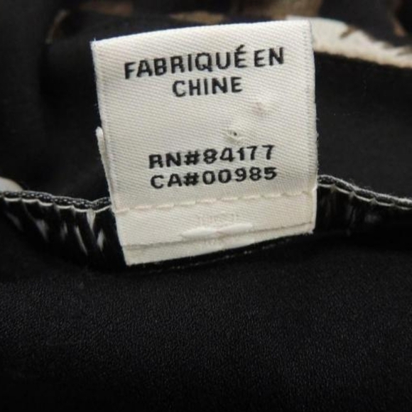 Diane Von Furstenburgh Women's Long Sleeve A Line Dress Snow Cheetah Size 2 - Picture 5 of 5